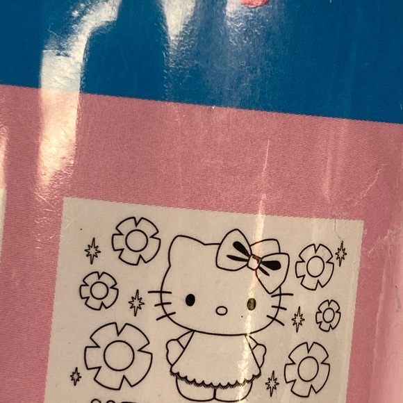 Hello Kitty Jumbo Color Roll With 3 Crayons # SIL-34206 By Sanrio New 2014 - Picture 6 of 15